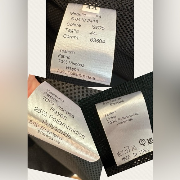 MARIA GRAZIA SEVERI Midi Dress color-blocked FITTED Women size 44 Italy - Picture 3 of 15